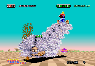 Space Harrier screen shot #2